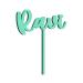 Cake topper with desired cake cake cake decoration cake plug - made of wood or acrylic superfine high -quality engraving size: 10 to 25 cm (birch multiplex -mint)
