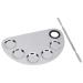 Professional Stainless Steel Makeup Mixing Palette & Spatula - Perfect for Foundations Eye Shadows Lipsticks & Nail Art - Buy Online on SooperMarket.com