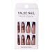 Brishow Pink Long Press-On Nails with Black Dragon French Design | 24-Piece Artificial Nails for Women & Girls - Buy Online on SooperMarket.com