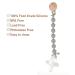 Meanus Silicone Pacifier Chain - 2-in-1 Holder & Biting Ring for Babies | BPA Free 2 Pack (Sand + Light Gray) - Buy Online on SooperMarket.com