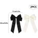 2 Pack Bow Hair Clips Black Hair Bows for Women Girls Large Bow Clips Hair Barrette Hair Accessories(Black Beige) - Buy Online on SooperMarket.com