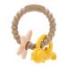 Cldy bite ring for babies baby biting toys bite ring keys baby marine bracelet bite ring bite ring made of silicone bpa-free stimulating and massaging wound gums from 3 months ocean brown