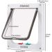 CEESC Large Cat Door 11x9.8 - 4 Way Locking for Windows & Sliding Glass - Weatherproof Cat Flap for Cats & Dogs - 24.8 Circumference, White - Buy Online on SooperMarket.com