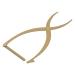 Microblading Eyebrow Ruler Eyebrow Stencil Ruler 3 Point Positioning for Salon (Gold)
