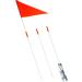 QWORK Height Adjustable Children's Bicycle Flag Pennant | 160cm Red - International Shipping Available - Buy Online on SooperMarket.com