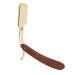 Ergonomic Vintage Beard Razor Stand for Men | Solid Wood & Stainless Steel Holder | Perfect Barber Shop Accessory - Buy Online on SooperMarket.com