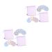 Toyvian Cotton Breast Pads 2 Sets Wash Breast Pads Nursing Breast Pads Comfortable Pads Reusable Pads Breast Milk Mother Polyester Cotton Printed TPU Coated Cloth Anti-Spill Washable Pad
