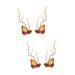 minkissy 2 Pairs Christmas Glow Barrette Winter Hair Barrettes Christmas Hair Clips for Women Pine Cone Berry Hairpins Led Deer Antlers Hair Clips Hair Bands Resin Elk Miss Pine Cones