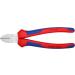Knipex Diagonal Cutter chrome-plated with multi-component grips 180 mm (self-service card/blister) 70 05 180 SB Multi-component Grips Blue/Red 180 mm chrome-plated on self-service card - Buy Online on SooperMarket.com