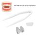 Fashionable Gilded Tooth Bracelet | Unique Halloween Party Jewelry | Creepy Stylish Metal Decoration - Buy Online on SooperMarket.com