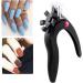 Acrylic Nail Clipper U Shaped Nail Edge Trimmers False Nail Tip Scissors Black - Buy Online on SooperMarket.com