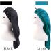 LadayPoa 2 Pcs Long Satin Sleep Cap for Women Girls - Black+Green Silky Bonnet for Long Curly Hair Protection - Buy Online on SooperMarket.com