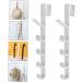 Cabilock 2pcs Transparent Hook Over The Door Wall Clothes Rack Door Coat Hanger Multi-Function Hook Back Door - Buy Online on SooperMarket.com
