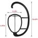 Smilco 4 Pack Wig Hanger | Portable Hanging Stand for Wigs & Hats | Collapsible & Durable - Buy Online on SooperMarket.com