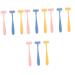 Beavorty 12 pth manual hair removal meter razor for body hair for body hair Razor armpit razor bikini hair cutters hair removal for women shapes mini paragraph 10x2.5cmx4pcs such as shown