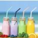10 All Straws - Reusable Silicone Straws for 30 and 20 oz - Flexible Easy to Clean with 1 Carrying Bag and 2 Cleaning Brushes Multicolor BPA Free Bent Smoothie Straw - Buy Online on SooperMarket.com