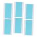 Mikinona 6 Sheets Double Sided Adhesive Hair Extension Adhesive Strips for Hair Extension Double Sided Wig Tape Hair Extension Holder Hair Extension Extension Tape 2.5x1.5cm Assorted Color