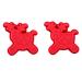 Abaodam 4 Pcs Baking Mold Candy Mold Holiday Cookie Molds Wax Baking Silicone Mold Cake Mold Child Chocolate