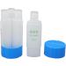 Verdant Touch Toiletries Bottle 4 in 1 Travel Bottle Leak Proof Pre Printed Refillable Toiletries Container for Shampoo Lotion 60ml Blue - Buy Online on SooperMarket.com