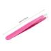 3-Piece Stainless Steel Tweezers Set - Flat Lace & Sloping Tips for Eyebrows & Facial Hair Removal - Rose Red - Perfect for Home & Gift - Buy Online on SooperMarket.com