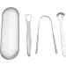 Stainless Steel Tongue Scraper Set - Safe & Easy Tongue Cleaner for Bad Breath Relief | International Shipping - Buy Online on SooperMarket.com