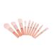 Mini Synthetic Makeup Brush Mini Makeup Brush Pink Fluffy with Storage Bag for Christmas