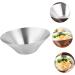 Zerodeko 3 Pcs Stainless Steel Hat Bowl Stainless Steel Ramen Bowl Large Metal Mixing Bowl Japanese Bowl Japanese Ramen Bowl Salad Mixing Bowl Party Bowl Food Single Layer Hat Bowl Silverx3pcs 22.5X8.3X7.5CMx3pcs - Buy Online on SooperMarket.com