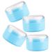 GAFOKI 4pcs Body Powder Puff Box Makeup Powder Puff Travel Container Travel Baby Powder Loose Powder Puff Powder Container Baby Powder Container Body Use Blue Dry Puff Plastic Baby