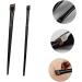 Baluue 12 Sets Eyeliner Brush Makeup Brush Multipurpose Eyebrow Brush Eyebrow Brush Spoolie Wood Black - Buy Online on SooperMarket.com