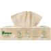 Hempur cosmetics - made of bamboo - 3 -layer - super soft sustainable unbleached without chemicals & pesticides - 70 towels 1 piece (1 Pack)