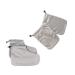 FRCOLOR 2 Pairs Paraffin Bath Liner Terry Cloth Paraffin Wax Glove Booties Wax Care Insulated Mittens Paraffin Wax Thermal Mitt Cozy Liners for Hand or Foot Treatments Grey