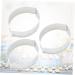 IMIKEYA Cake Mold 3 Pcs Baking Mold Stainless Steel Fondant Mold medium Silver - Buy Online on SooperMarket.com