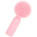 FOYTOKI Silicone Face Brush Silicone Facial Brush Face Scrubber Exfoliator Brush Exfoliate for Face Scrubber Facial Exfoliator Brush Face Silicone Scrubber Silicone Scrubber for Face 11x5cm Pink