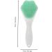 Mikinona Silicone Face Brush Handheld Face Brush Pore Cleaner Silicone Face Scrubber Handle Face Brush Cleansing Brush Face Brush Cleansing Silicone Brush Manual Silica Gel Blackhead Brush 15.3x5.2cm Green - Buy Online on SooperMarket.com