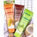 Pretty Cowry Exfoliating Peel Gel - Coconut Papaya Cucumber | 100ml Facial & Body Exfoliator for Dead Skin Removal - Buy Online on SooperMarket.com