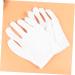 minkissy 2 Pairs White Cotton Gloves Cotton Work Gloves Hand Moisturizer Glove Party Etiquette Gloves Working Glove Moisturizing Gloves Warm Mittens Gel Gloves Warm Gloves Non-Slip Miss Spa - Buy Online on SooperMarket.com
