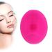 Soft Silicone Facial Cleansing Pad - Exfoliating Scrubber & Shower Sponge for Blackhead Removal - Rosy Color - Buy Online on SooperMarket.com