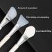 Dajidafu Brush Facial Mask Silicone White Professional Cutter-Type Tongue-Type Brushes Mud Cream Care Tool DIY Soft Beauty Tongue Shape - Buy Online on SooperMarket.com