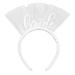 JSGHGDF BrideTo Be Headband Bachelorette Party Bachelorette Headband Bridee Headband Pearls Headband For Women Wedding Headband White
