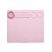 Cheek's Paper Room-Creator Silicone Craft Mat for Painting and Crafts (Pinklet) Large Mat with Collapsible Paint Brush Cleaner for Painting, Clay, Resin and Crafts 15inches X 17inches