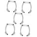 Beavorty 5pcs white white outfit eyebrow shaping kit eyebrow mapping tool eyebrow line aluminum alloy