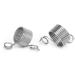 JOYUETLAN Yarn Guide Knitting Thimble  2 Piece 2 Size Stainless Steel Coiled Knitting Thimble Finger Ring for Knitting Crafts Accessories Tool