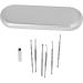 Stainless Steel Ear Wax Remover Kit - Portable Ear Cleaning Tool for Home & Travel (Silver) - Buy Online on SooperMarket.com