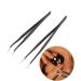 Stainless Steel Eyelashes Grafting Tweezers Makeup Tweezers Tool for Eyelashes Extension Nail Art Decoration for Professional Salon or Home Use(3#) - Buy Online on SooperMarket.com