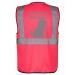 Safety vest for dog owners with funny motif: DIE mit dem Hund gehen - Color: Pink Size: M Pink M