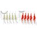 Set 2 sea leads from Behr Baby Shrimp Department Herings Paternoster 5 Poor Luminous Norway Finished length 140cm cord thickness 0.40mm hook size 2 mix