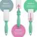 3-Pack Pocket Lint Rollers with Protective Cap - Cat Designs | Perfect for On-the-Go Lint Removal - Buy Online on SooperMarket.com