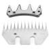 Sonk sheep shears sound professional universal stainless steel shear knife 9/13 teeth straight/curved blade electric wool cutter replacement blades for alpacas goats (13 teeth straight blade)