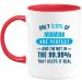quotedazur - Mug Only 0.01 Percent of Miamian are Perfect I'm Not in The 99.99 Percent That Keeps It Real - Coffee/Tea Cup A Miamian - Funny Gift Birthday Christmas Move Red Ceramic