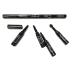 Premium 4-in-1 Detachable Makeup Brush Kit - Portable Travel Lip Eyeshadow & Eyebrow Brushes (Black) - International Shipping Available - Buy Online on SooperMarket.com